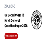UP Board Class 12 Hindi General Question Paper 2026 with Answer Key and Solution Pdf